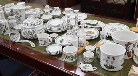 A quantity of Portmeirion botanical dinner and teaware